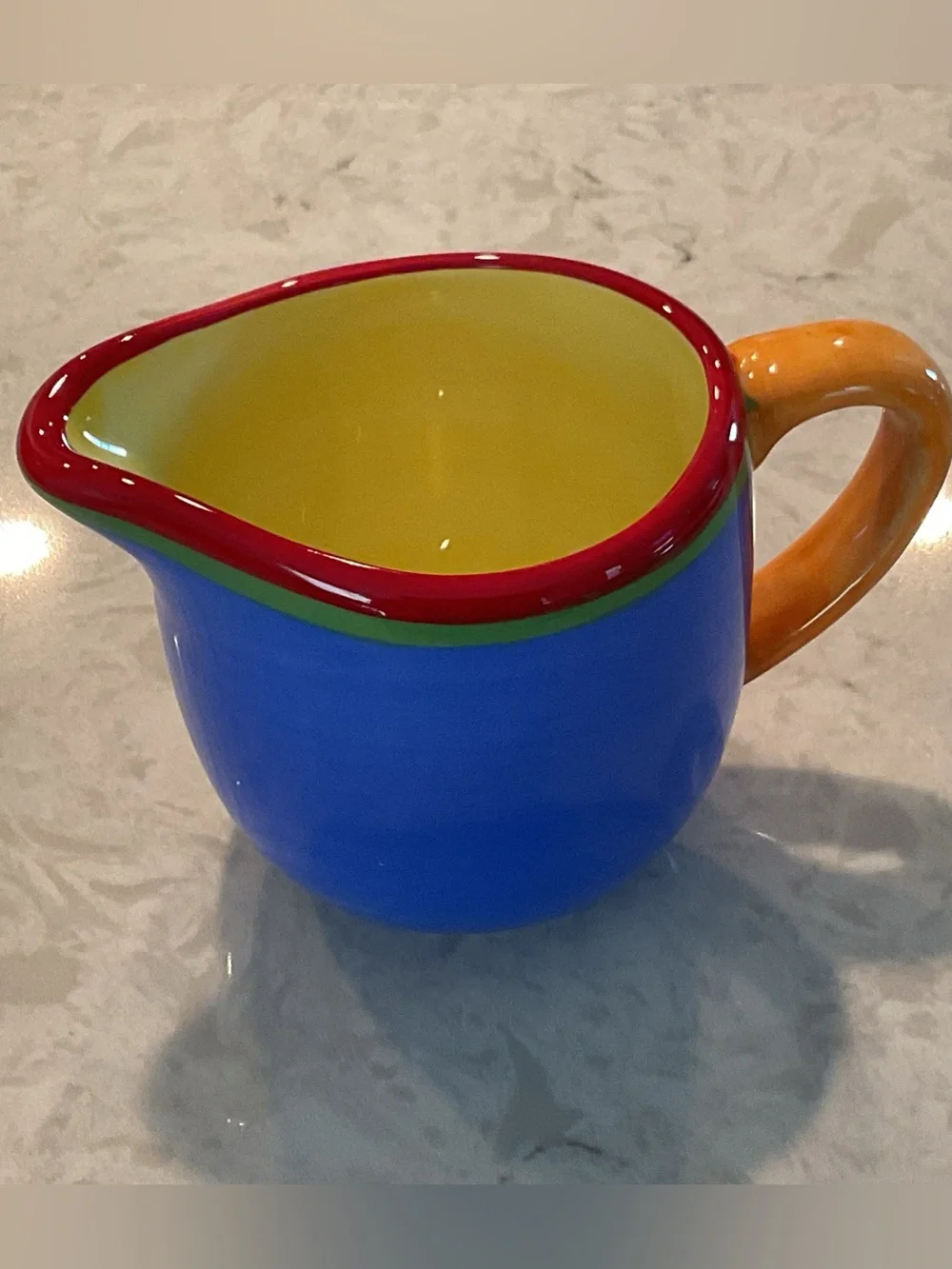 ÑWT Dansk Hand Painted Multicolor Caribe Creamer and Sugar Bowl with Lid Set